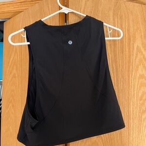 Lululemon black muscle tank, size 6